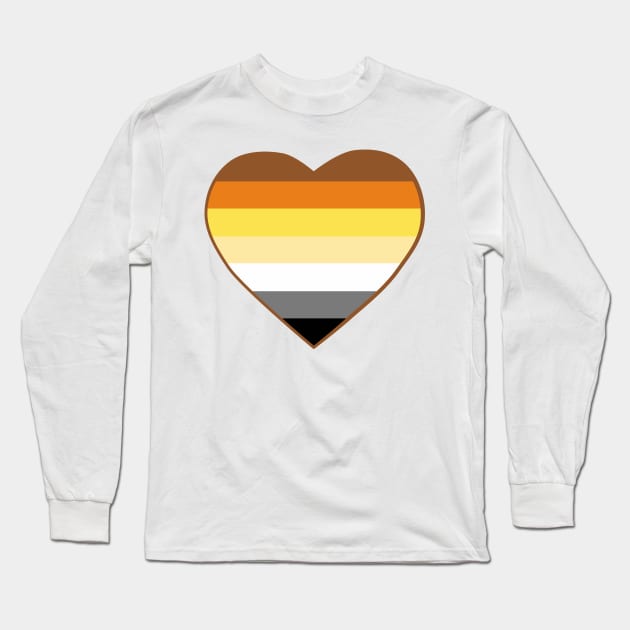 Pride Flag Heart bear Long Sleeve T-Shirt by VanumChan